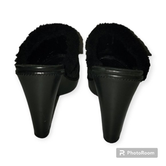 Coach Black High Heel Suede Mule Soze 9.5 - Picture 6 of 7